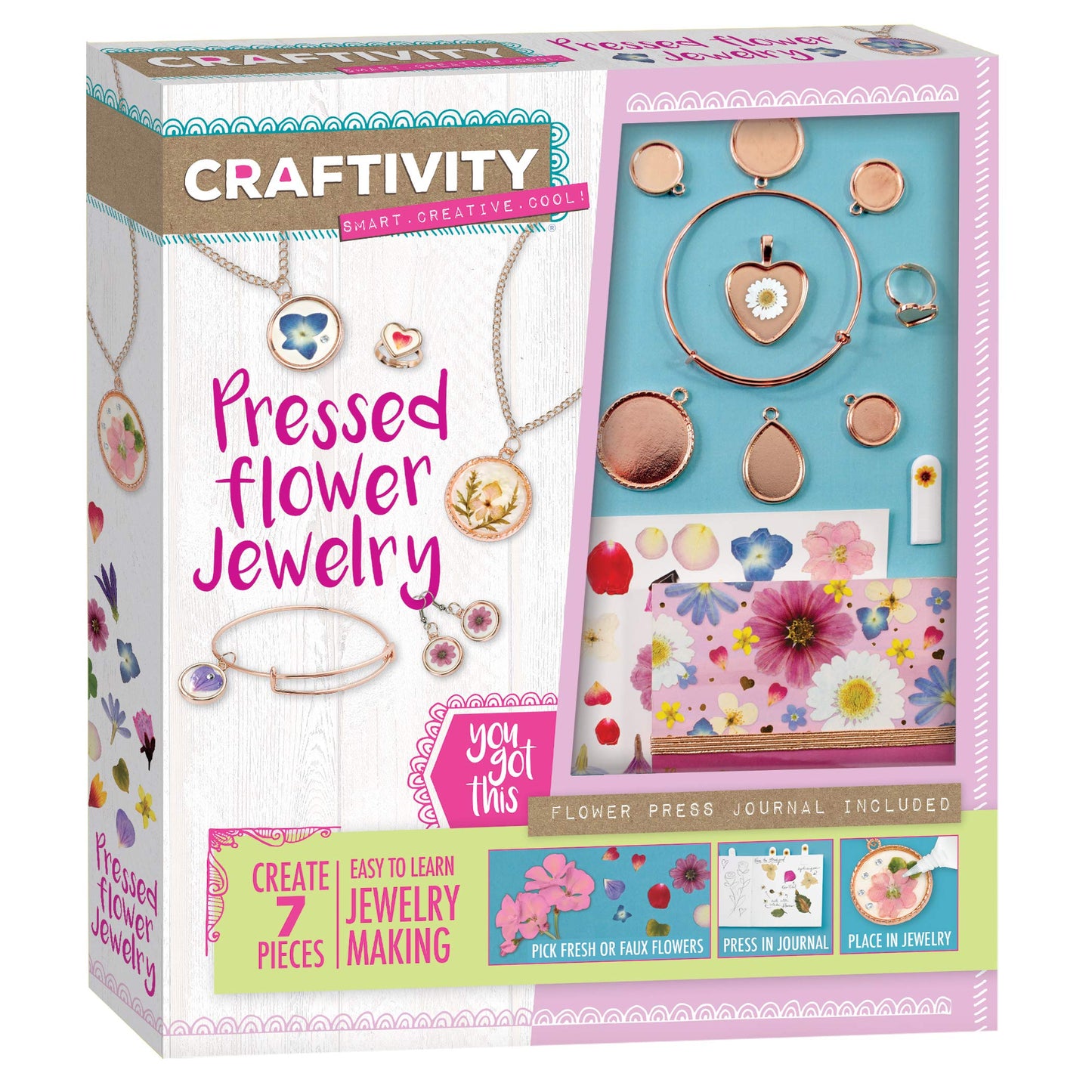 Craftivity Pressed Flower Jewelry Craft Kit