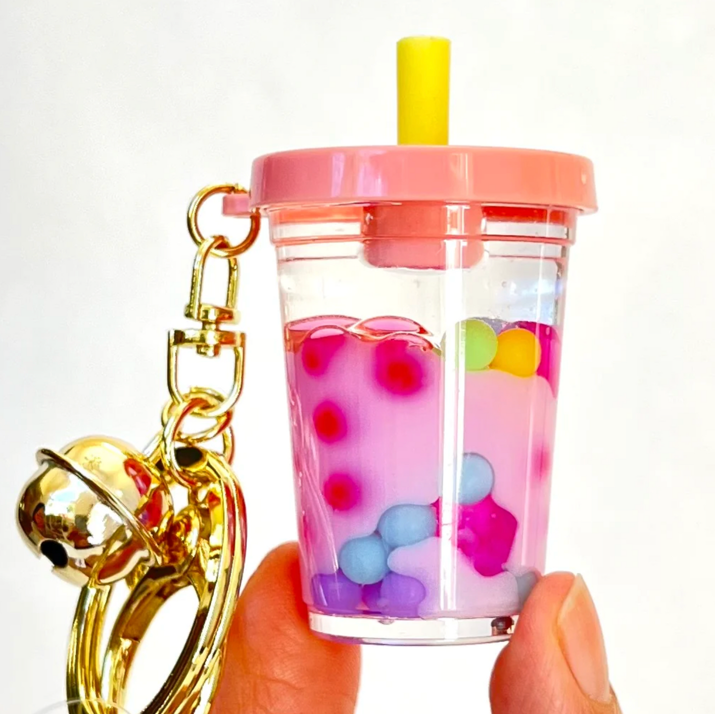 Boba Keychain (Pink)