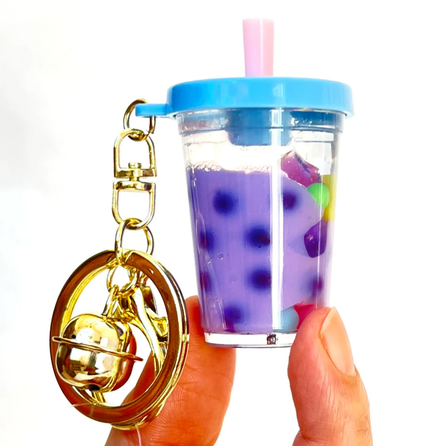 Boba Keychain (Purple)
